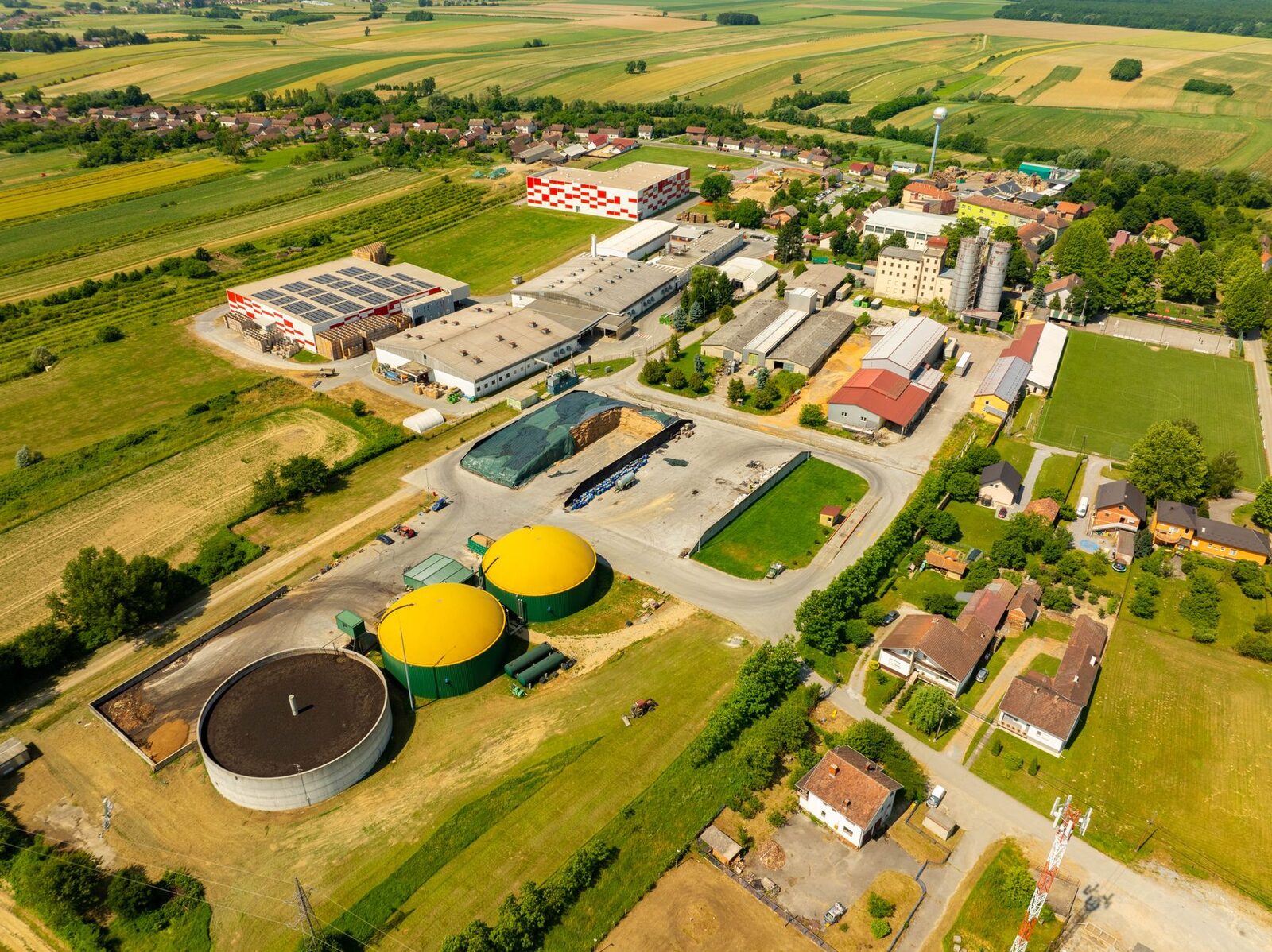Rural farmland with solar development concerns