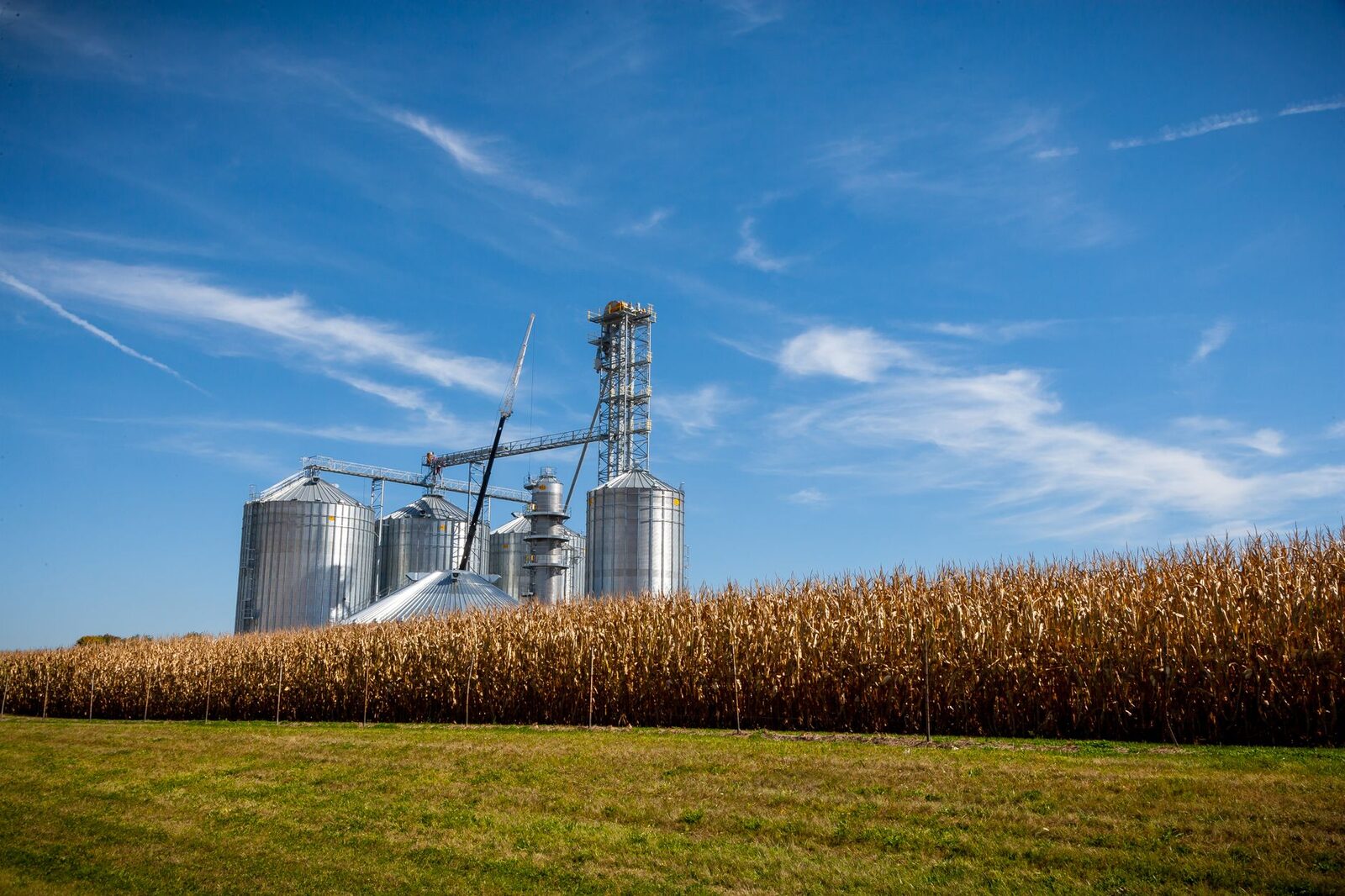Rural farmland and infrastructure